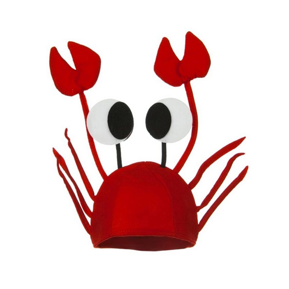 9624 Novelty Party Hats Funny Costume Hats Crab Hat & Crayfish 2 Pack Set - Picture 2 of 6